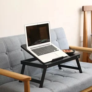 Home Working Convertible Portable Lap Standing Wooden Foldable Laptop Table with Drawer Bed Computer Desk