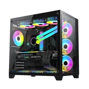 I3 12100 I5 12400 H610m 16G DDR4 M.2 RX580 Gaming Pc Computer with Rgb Desktops Prebuilt Accessories Build Desktop Pc