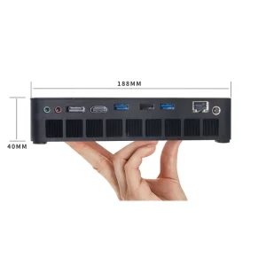 I3 Mini PC Desktop Computer All Aluminum Fanless Thin Client Industrial Router Computer PC System Unite Desktops