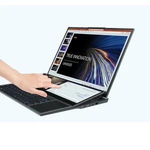 双屏电脑笔记本电脑 核心英特尔 I7-9750H 16 + 14英寸窄边框触摸笔记本电脑 商务视频编辑笔记本电脑
