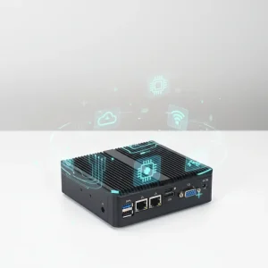 IC04 Industrial Mini PC Intel J1900 2 LAN 6 USB Fanless Rugged Embedded Computer for Small Office