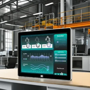 IEI 12.1 Inch Fanless Panel PC All In One Computer with Intel Alder Lake P Core Processor Narrow Bezel Design AFL4 121 ADLP i3