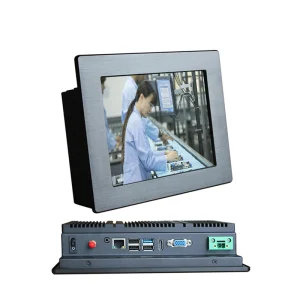 IP65 Industrial Panel PC 8.4 Inch Intel I5 Fanless Resistive Touch Computer for Industrial Control