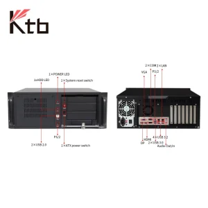 Industrial Computer 12th Gen I5 Industrial PC 4U Standard Rack PC with 8*LAN 12*USB 10*COM 1*VGA 1*HDMI