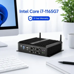 Industrial Computer with Intel I7 I5 I3 CPU WiFi 6 BT5.1 Dual LAN DDR4 Embedded PC for Kiosk and Factory Control Supplier