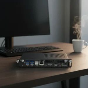 Industrial Embedded Computer with DDR4 RAM SSD Wi Fi BT Thermal Management System