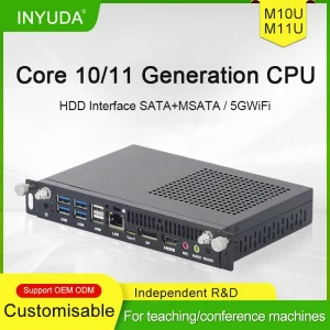 Industrial Embedded Computer with DDR4 RAM SSD Wi Fi BT Thermal Management System Accessories