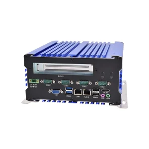 Industrial Embedded Mini PC with PCI Expansion Slot, 9-36V Wide Voltage Rugged Industrial Computer Fanless for Fully Dustproof