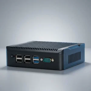 Industrial Fanless Mini PC Intel 11th N5095 4C/4TGen Core 2 Lan 4*Com RS232 DDR4 256GB SSD 1*HD/VGA/Lvds Mini PC
