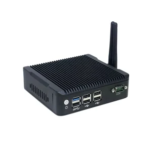 Industrial Mini Linux PC with 2 Ethernet Portable Desktop PCs Having Parallel Port Compatible US CN EU Plugs DDR3 RAM