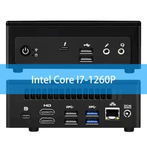 Industrial Mini PC 12th Gen Core I7 1260P Computer Support Three Display Full featured Type C Industrial Computer