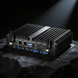Industrial Mini PC Fanless Intel Core I3-5005U 6 RS232 COM Dual GbE 512GB SSD Storage Robust Desktop Computer for Kiosk Gateway