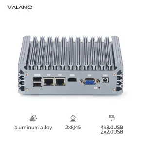 Industrial Mini PC I3-5005U 4GB DDR3 128GB SSD New Fanless with 2 RJ45 & 4 USB3.0 Industrial Computer