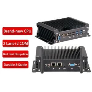 Industrial Mini PC Intel Core I5-4278U Dual LAN 8 USB Win 10 Fanless US/EU Plug Business Use