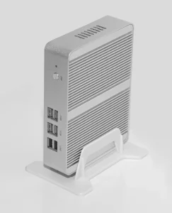 Industrial New Fanless Mini PC Barebone Computer with Intel Penum Gold 5405U 6*USB VGA+HD Dual Cores Windows11 Linux DDR4 SSD