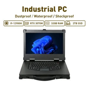Industrial Portable AI Workstation Intel Core I9 12900H 32GB RAM 2TB SSD 16GB Graphics OEM ODM Ruggedized Design in Stock