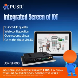 Industrial Touch Screen 10.1 Inch Acquisition Data Point 6000 Open Source Linux WiFi Ethernet All in One Mini PC USR-SH800