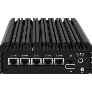 Industrial Use Fanless Mini Router with 4 LAN Ports and pfSense Firewall