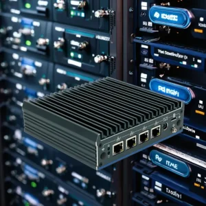 Industrial X86 Mini PC 4 LAN Ports 2.5G LAN 1x DDR4 SATA GDDR4 Intel Celeron Quad PfSense Firewall