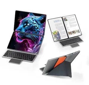 Intel 13.5″+13.5″ Dual Screen 2 in 1 Folding Business Laptop 16GB DDR5 WiFi5 2.5K Touchscreen