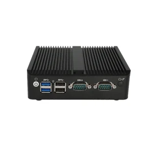 Intel Celeron Mini PC Fanless N2840 Barebone Industrial Nano Box Dual LAN Dual COM AU Plug SSD Hard Drive