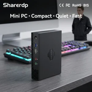 Intel Celeron N4000 Windows 11 Small Computador Mini PC NUC Desktop Computer Dual Display HD VGA for Business Home