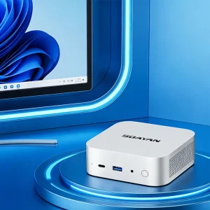 Intel Core I3 Mini PC 12GB LP DDR5 RAM 256GB SSD 4K UHD Dual Screen for Home Theater Gaming Windows 11