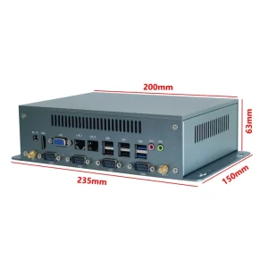 Intel Core I7 10710U Industrial Mini PC 6COM 4LAN 8USB 4K VGA Windows 11 Desktop Computer for IoT Automation and CNC Control