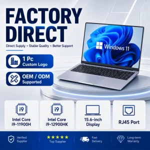Intel Core I9 11th 12th Gen Generation 32GB 64GB Windows 11 RJ45 Gaming Business Laptop Office Computer