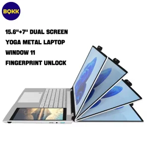 Intel Core N95 Dual Screen Laptop Win11 Touch Screen 15.6+7 Inch