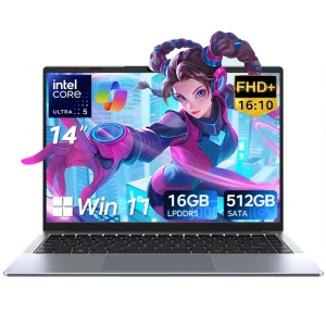 Intel Core U5 115U 14 Inch Business Laptop IPS Education Home AI Copilot Office School Study Thin Computer