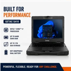 Intel Getac S410 Rugged Laptop IP53 Industrial Notebook Windows 11 Pro SSD for Field Service Construction Mining Inspection