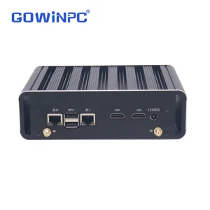 Intel J6412 Compact Industrial Dual-Screen Workstation (K63) Dual Outputs Dual LAN COM SSD+HDD Storage