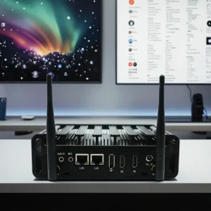 Intel N150 Fanless Mini PC DDR4 RAM Win11 Small Computer 4USB 2LAN Dual RS232 COM Three Displays Industrial Mini PCs