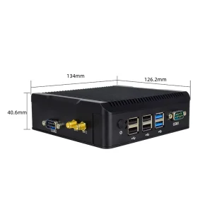 Intel N5095 N2940 J4125 CPU Micro Desktop Computer Industrial Control Fanless Mini Computer HDMI+VGA Dual Display Home Office
