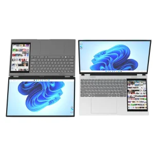 Intel N95 16GB 32GB RAM 256GB 512GB 1TB SSD 15.6 英寸 + 7 英寸 1920*1080 IPS 笔记本电脑 适合商务笔记本电脑