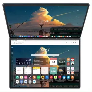 Intel N95 OEM New Laptop 14″+14″ Super Thin 16GB Dual Touch Screen 2240*1440 IPS Laptop Notebook for Business