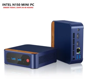 Intel Twin Lake N150 N1 Mini PCs Windows 11 Pro Mini PC 16GB DDR4 512GB SSD Desktop Office Computer Medical Mini PC