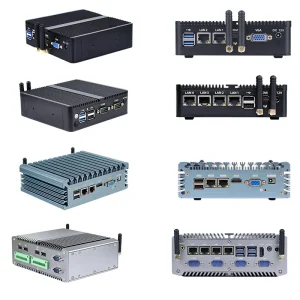 J6412 J4125 J1800 J1900 N2840 CPU Fanless Industrial Mini Box PC 4G 64GB Quadcore Processor