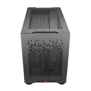 JNP CiZ02 Aluminum Mid Tower Mini ITX PC Gaming Customizable Desktop Computer Chassis with Side Panel Window