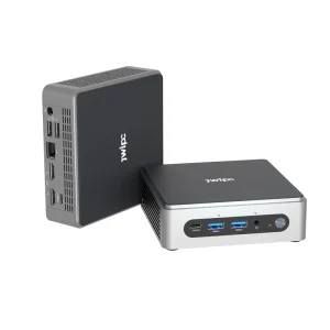 JWIPC Intel NUC Mini PC Core I5 1235U 10 Core 12th Gen DDR4 32GB SSD 4K Two Mic Meeting Host Barebone Computer
