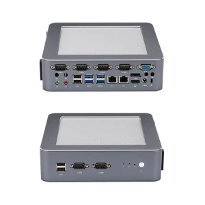 K71200X S18 Desktop Mini PC Barebone Thin Client 8*USB 6*RS-232 Home IoT Industrial Control Computer