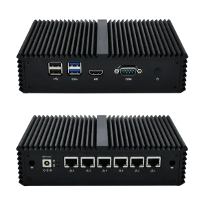 Kaby Lake CPU Fanless Mini PC Core I7 7500U 6 Gigabit NIC Router Firewall Appliance Server Mini Computer