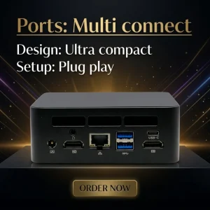 Kiosik Computer AMD R5 3550H Quad Core 16GB DDR4 SSD Linux Windows 11 Mini PC 3-Year Warranty Mini PC Gaming Gamer