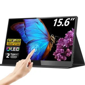 Laptop 15.6 Inch External Touch Portable Monitor 15.6 Inch 4K Full HD 16:9 Display Touchscreen