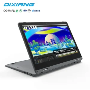 Laptop Computer Touch Screen 360 Degree 11.6 Inch Yoga Laptop Intel N3350 6GB 8GB RAM 128GB SSD Student Education Laptop PC