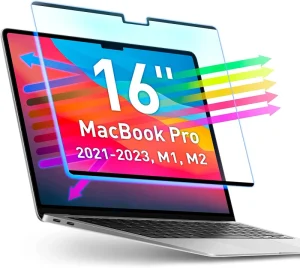Laptop Magnetic Anti Blue Light Screen Filter Anti Glare Protector for MacBook Pro 16″ A2485 A2780