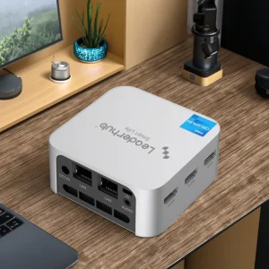 Leaderhub Rugged 8+512GB Wi-Fi 5.0 Mini PC for Media Centers & Light Gaming
