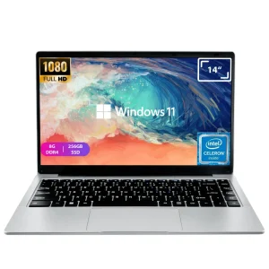 Light Weight Laptop 14.1 Inch 1920 X 1080 Intel N4500 8GB DDR4 512GB SSD Study and Office Use Laptop