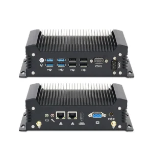 Linkleaps Hot Selling Intel Core I7 I5 I3 Ultra 5 125U 7 155U Fanless Industrial Mini PC Embedded PC with Dual GbE LAN 2 RS232